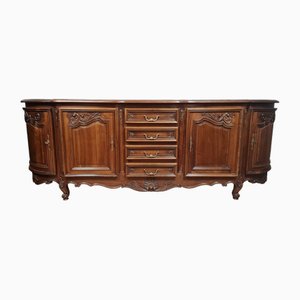 Louis XV Buffet in Rocaille Cherrywood, 1940s-1950s