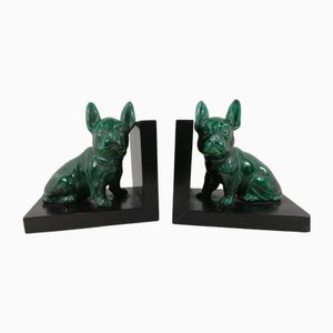 French Bulldog Bookends, 1960s, Set of 2