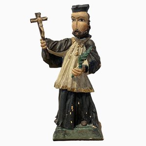 Figura de San Johannes Nepomuk, Bohemia, siglo XIX