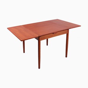 Mesa de comedor extensible pequeña de teca de Cees Braakman para Pastoe, años 50