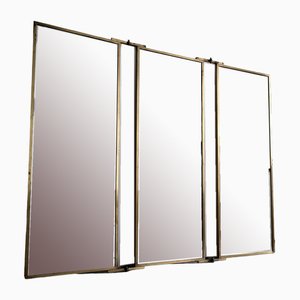 Mid-Century Brass Folding Mirror, 1950s