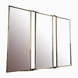 Miroir Pliant Mid-Century en Laiton, 1950s