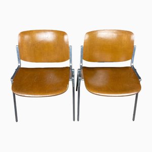 Mid-Century Stühle von Giancarlo Piretti für Castelli, Italien, 1960er, 4er Set