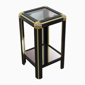 Glass Side Table, 1980s