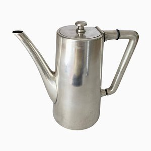 20th Century English Silvered Metal Coffee Pot