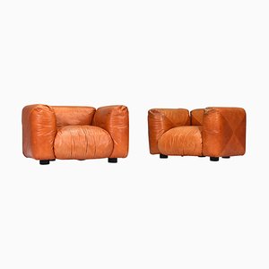 Set of Lounge Armchairs Model Marius & Marius by Mario Marenco attributed to Arflex, Italy, 1970s