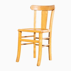 Sedie da pranzo bionde decorate attribuite a Marcel Breuer, Luterma, Francia, anni '50, set di 5