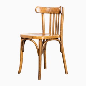 Honey Beech Bentwood Dining Chairs attributed to Marcel Breuer for Luterma, 1950s, Set of 4