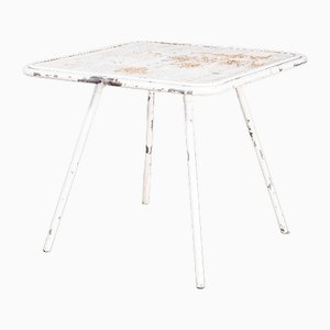 White Square Outdoor Table by Rene Malaval, 1950s