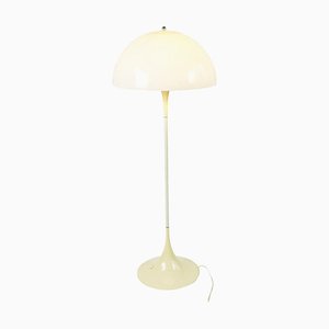 Panthella Floor Lamp in White Plastic attributed to Verner Panton for Louis Poulsen, Denmark, 1970s