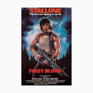 Affiche du Film First Blood Rambo par Drew Struzan, États-Unis, 1982
