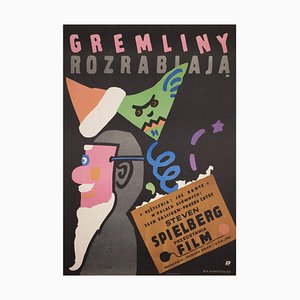 Affiche de Film Gremlins par Jan Mlodozeniec, Pologne, 1985