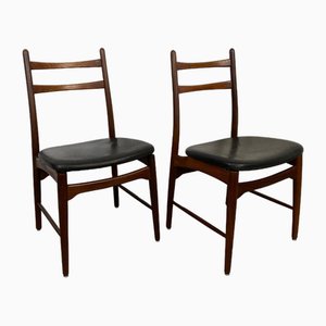 Danish Modern Teak Chairs, 1960s, Set of 2