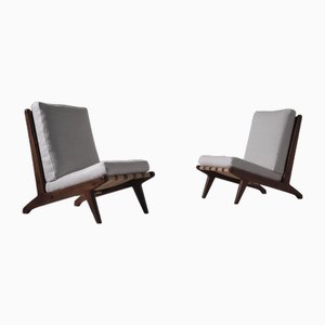 Elm Hunting Chairs, 1960s, Set of 2