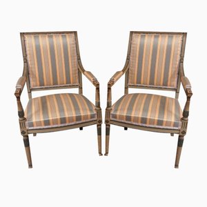 Directoire Period Armchairs, Set of 2