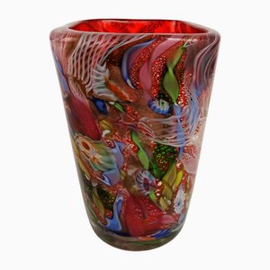 Vase en Verre Murano par Dino Martens pour Aureliano Toso, 1950s