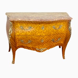 Commode Louis XV avec Marqueterie de Diamants, 1890s