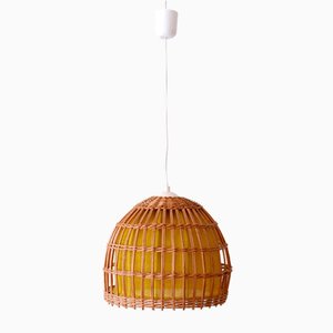 Mid-Century Modern Rattan Pendant Lamp, Germany, 1960s