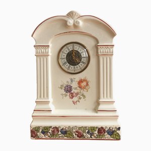Horloge de Cheminée en Porcelaine de Villeroy & Boch, 1930s