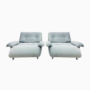 Vintage Grey Modular Sofa Armchairs by Kim Wilkins for G Plan, Set of 2