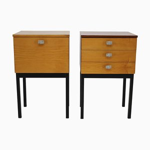Bedside Tables attributed to Up Zavody, Czechoslovakia, 1970s, Set of 2