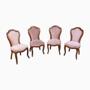 Chairs by Luigi Filippo in Walnut, 1800s, Set of 4