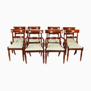 19th Century Regency Dining Chairs, 1830s, Set of 8