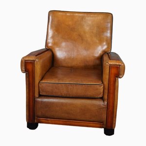 Art Deco Leather Armchair