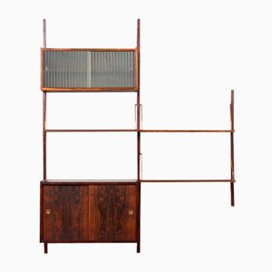 Mid-Century Danish Rosewood Wall Unit by Preben Sorensen for Ps System for Randers, 1960s