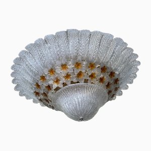 Großer Murano Kronleuchter mit Rosette, 1960er