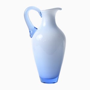 Light Blue Opaline Glass Vase from Holmegaard, 1960s
