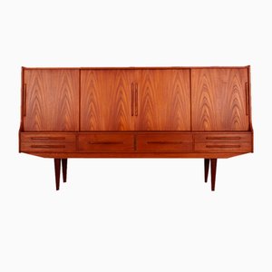 Dänisches Teak Highboard, 1960er