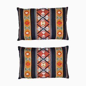 Large Early 20th Century Flatweave Cushions, Sweden, 1890s, Set of 2