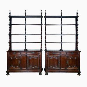 18th Century Oak Dressers, Set of 2