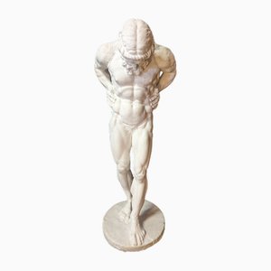 Große Statue von Titan Atlas, 1920er, Gips