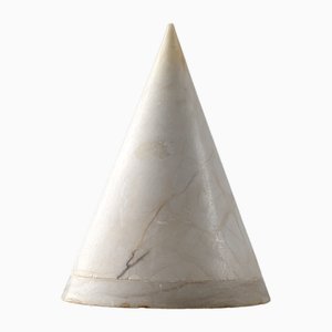 Alabaster Conical Pyramid Lamp, 1960s