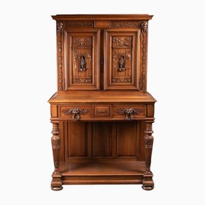 Double Armoire Renaissance en Noyer, 19ème Siècle