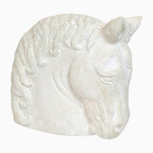 Cabeza de caballo francesa de piedra, años 50