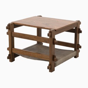 Table Basse Brutaliste avec Porte-Revues