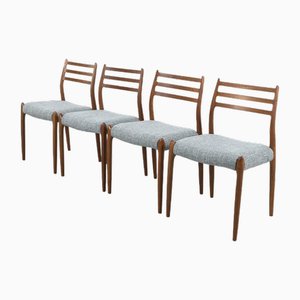 Set of Model 78 Chairs from Niels Møller