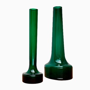 Mid-Century Minimalist Glass Vases, 1960s, Set of 3