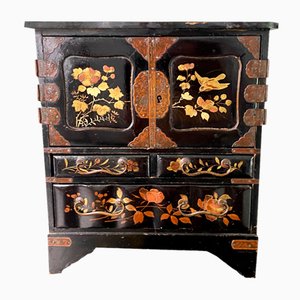 19th Century Japanese Meiji Temple Box in Black Lacquer and Gilding, 1890s