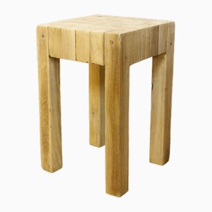 Low Wooden Stool, Spain, 1990s