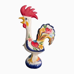 Vintage Portuguese Ceramic Rooster, 1980s