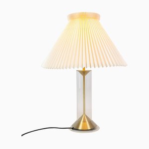 Brass Table Lamp Model 303b by Aage Petersen for Le Klint, 1960s