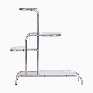 Bauhaus Etagere in Chrome-Plated Steel, Czechia, 1930s