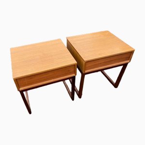 Tables de Chevet Vintage, 1960s, Set de 2