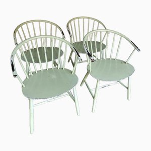 J64 Chairs by Ejvind Johansson for FDB Mobler, 1960s, Set of 4