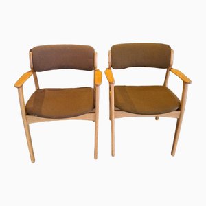 Armchairs attributed to Erik Buck, 1960s, Set of 2
