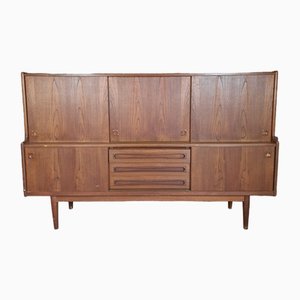 Credenza alta in teak, anni '60